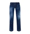 Dsquared2 Blue Straight Flat Front Pant In Blue