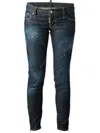 Dsquared2 Blue Stretch Cotton Jeans In Blue