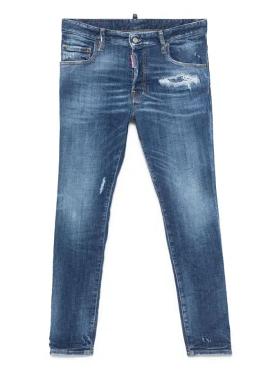 DSQUARED2 BLUE STRETCH COTTON JEANS DSQUARED2