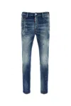 Dsquared2 Blue Stretch Denim Jeans In Blue