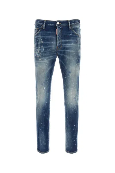 Dsquared2 Blue Stretch Denim Jeans