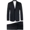 Dsquared2 Structured Blazer Suit With Notch Lapel And Slim-fit Trousers In Blue