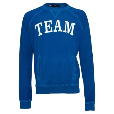 Pre-owned Dsquared2 , Blue Sweater With Text.