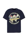Dsquared2 Brotherhood Duck Graphic T-shirt In Blue