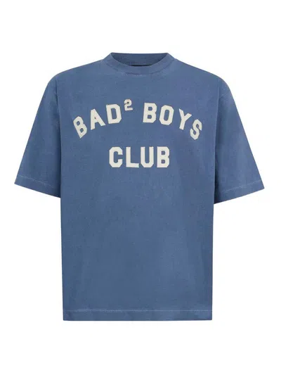 Blue T-shirt With Print And Patch Detail from THEBS