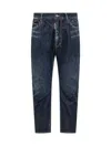 Dsquared2 Blue Used Tapered Jeans By  In Blue
