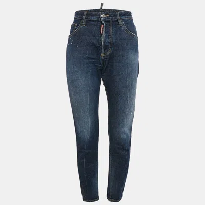 Dsquared2 Blue Washed Denim Skinny Dan Jeans S Waist