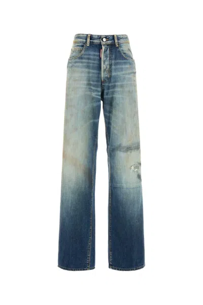 Dsquared2 Blue Wide-leg Jeans