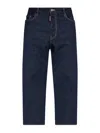 Dsquared2 Indigo Wide-leg Denim Jeans In Blue