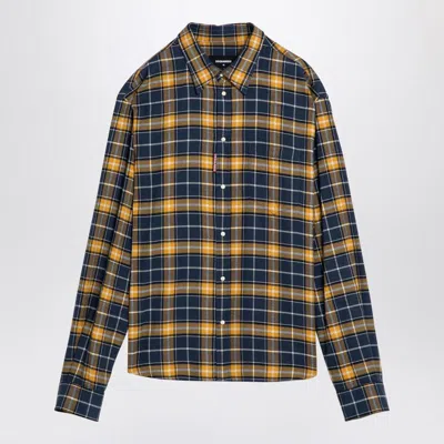 Dsquared2 Blue/yellow Chequered Shirt In Multicolor