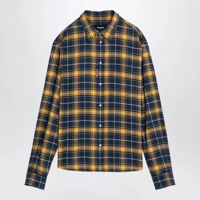 DSQUARED2 DSQUARED2 BLUE/YELLOW CHEQUERED SHIRT