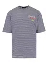 Dsquared2 Summer Lovers Striped Linen T-shirt