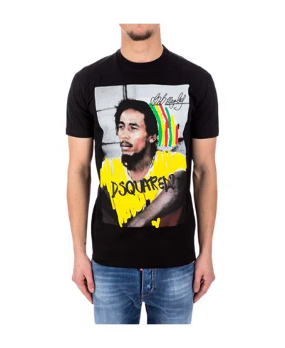 Dsquared2 Bob Marley Cotton T-shirt In Multicolor