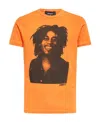 Dsquared2 T-shirt Mit Bob-marley-zitat In Brown