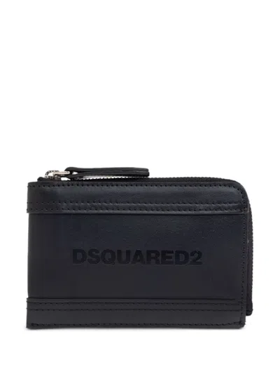 Dsquared2 Bob Zip Wallet In Black