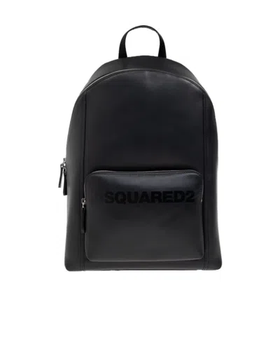 Dsquared2 Bob Zipped Backpack In Black