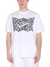 Dsquared2 Bold Logo Print T-shirt In White