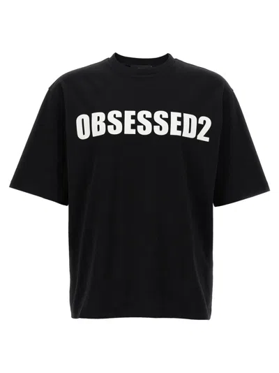 DSQUARED2 BOLD PRINT COTTON JERSEY T-SHIRT
