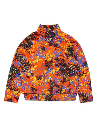 Dsquared2 Kids' Bomber Con Stampa In Multicolor