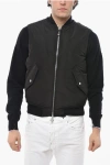 Dsquared2 Bomber Fit Padded Icon Waistcoat With Refractive Detail In Black