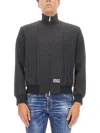 Dsquared2 Dsquared Men Bomber Jacket In Black
