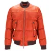 Dsquared2 Bomber Jacket In Orange Nylon In Orange