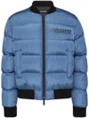 Dsquared2 Logo-print Padded Jacket In Blue