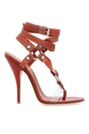 Dsquared2 Bondage Heeled Sandals In Orange