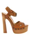 Dsquared2 Platform Sandals Open Toe Bondage Style In Multi
