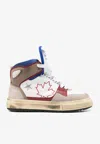 Dsquared2 White High Top Boogie Sneakers In White