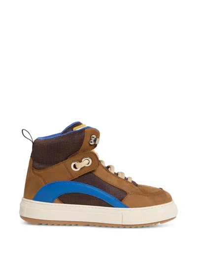 Dsquared2 Boogie Lace-up High-top Sneakers In Brown