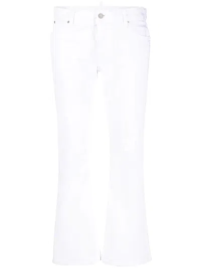 DSQUARED2 BOOTCUT CROPPED TROUSERS