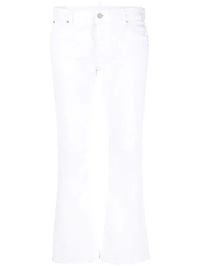 DSQUARED2 DSQUARED2 BOOTCUT CROPPED TROUSERS