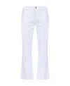 Dsquared2 'wide Leg Cropped' Jeans In White