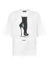 Dsquared2 Boot-print T-shirt In White