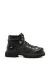 Dsquared2 Lace-up Leather Ankle Boots In Black