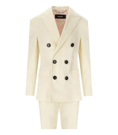 Dsquared2 Boston Cream Suit In White