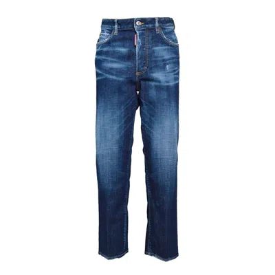 DSQUARED2 BOSTON DARK BASIC BLUE DENIM JEANS