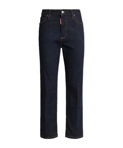 Dsquared2 Boston Denim Straight Jeans In Blue