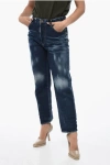 DSQUARED2 BOSTON DENIMS WITH DISTRESSED EFFECT 20CM