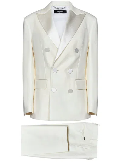 DSQUARED2 BOSTON DOUBLE-BREASTED SATIN SUIT