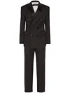 Dsquared2 Boston Virgin Wool Blend Suit With Structured Shoulders In Black