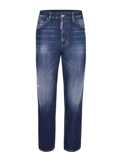 Dsquared2 Boston Jeans Made Of  Denim In Blue