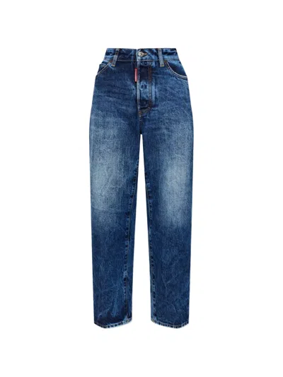 Dsquared2 Boston Straight-leg Jeans In Blue