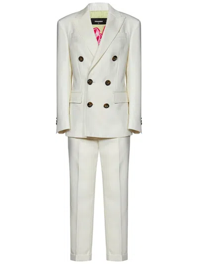 Dsquared2 Boston Suit In White