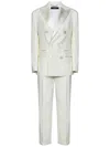 Dsquared2 Boston Double-breasted Suit In White