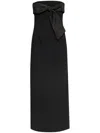 Dsquared2 Black Bow Corset Dress In Black