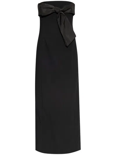 Dsquared2 Black Bow Corset Dress