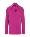 Dsquared2 Tie Neck Blouse In Pink