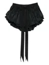 Dsquared2 Bow-detailed Ruffled Mini Skirt In Black
